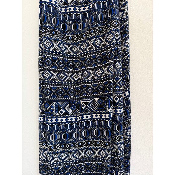 Cache Halter Maxi Dress Womens Large Beach Boho Chic Tribal Geometric Y2K - Picture 10 of 14